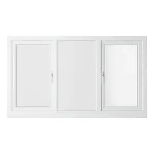 Lacerta Double glazed Window LH & RH Side Hung Fixed Centre White Clear Glazed 1770 x 1190mm