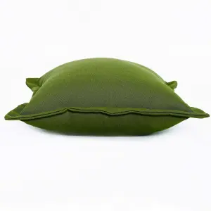 Homescapes Green Plain Outdoor Cushion 45 x 45 cm, Set of 2