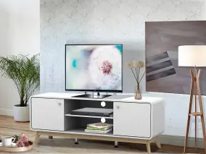 Loft24 Cassie TV-Stand with 2 Doors White