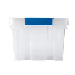 Form Xago Heavy duty Clear 51L Small, medium & XL Plastic Stackable Storage box & Lid, Pack of 3