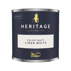 Dulux Heritage Velvet Matt - 125ml Tester Pot - Linen White