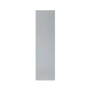 GoodHome Alisma High gloss grey Slab Tall wall Cabinet door (W)250mm (H)895mm (T)18mm