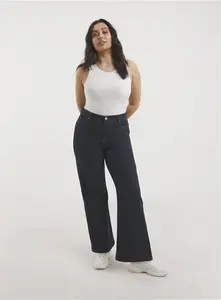 SIMPLY BE 24/7 Indigo Wide Leg Jean - Tu Clothing By Sainsburys