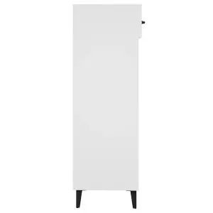 Shoe Cabinet White 30x35x105 cm Engineered Wood