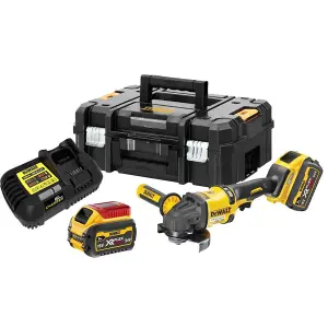 DeWalt DCG418T2 54v 125mm XR FlexVolt High Power Grinder - 2x 6.0ah Tstak Case