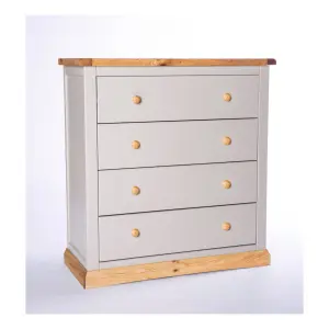 Bomporto 4 Drawer Chest of Drawers Wood Knob