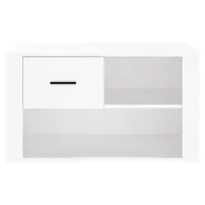 Berkfield Shoe Cabinet White 80x35x45 cm Engineered Wood