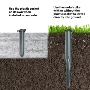 KCT 32/40mm Rotary Airer Ground Spike Kit