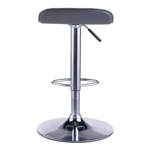 Estey Swivel Upholstered Adjustable Height Counter Stool with Metal Frame