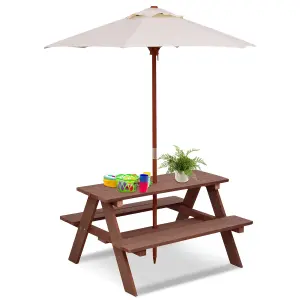 Costway 3 in 1 Kids Picnic Table Outdoor Picnic Table for Garden Yard Home