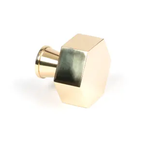 From The Anvil Polished Brass Kahlo Cabinet Knob - 38mm