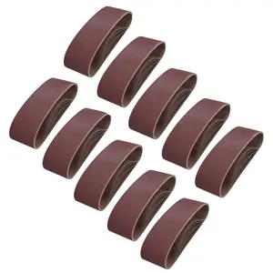 75mm x 533mm 80 Grit Medium Abrasive Sanding Belt Sander Discs 50 Pack