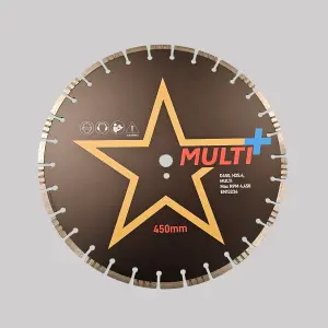 450mm HDP Star Multi+ Diamond Blade 25.4mm Bore