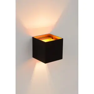 Lucide Xio Modern Up Down Wall Light - LED Dim. - G9 - 1x4W 2700K - Black