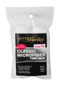 Arroworthy Classic Microfiber Mini Roller Refill - Long Pile - 4" (2 Pack)