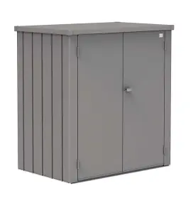 Biohort High Quality 4ft x 3ft Romeo Garden Patio Locker - Metallic Quartz Grey