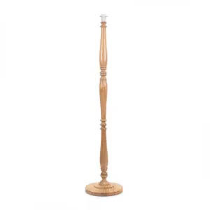 ValueLights Victoria Traditional Light Wood Candlestick Floor Lamp Base