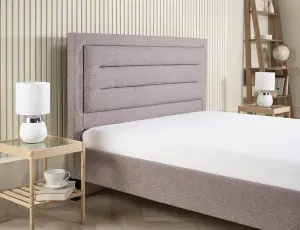 5FT Modern & Stylish Picasso King Fabric Bed - Grey Marl