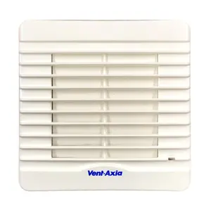 Vent Axia 251510C VA100XHT Axial Extractor Fan with Humidistat Timer & Automatic Shutter - 100mm