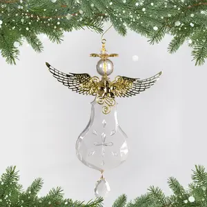 Long Acrylic Glass Angel Hanging Figurine Ornament