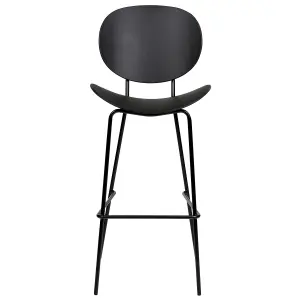 Set of 2 Bar Chairs SHONTO Black