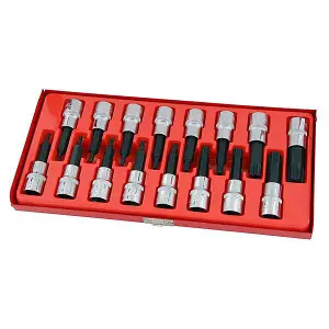 16 Piece Star Bit Socket Set 1/2 Inch Drive (Neilsen CT1256)