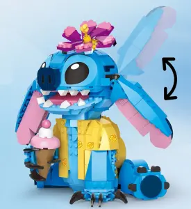 Stitch Inspired Building Block Kit For Kids