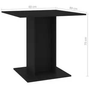 Palmateer Dining Table Black