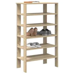 Berkfield Shoe Rack Sonoma Oak 61x32x105 cm Engineered Wood