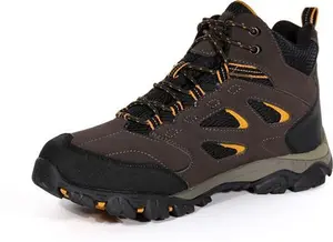 Regatta Men's Breathable Holcombe Waterproof Mid Walking Boots Peat Inca Gold, Size: UK 9.5