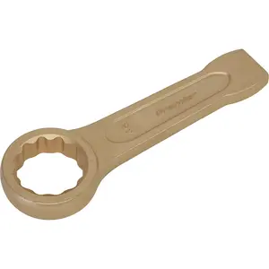 46mm Non-Sparking Ring End Slogging Spanner with Short Profile Striking End