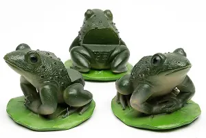 Green Frog Plant Pot Feet - Set of 3