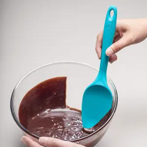 Zeal Silicone Spatula Spoon, 26cm, Aqua