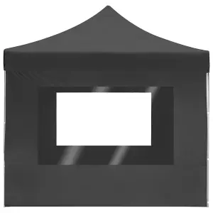 Berkfield Professional Folding Party Tent with Walls Aluminium 4.5x3 m Anthracite