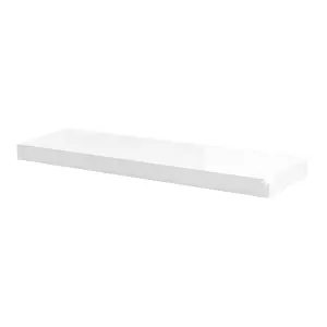 Shelf Depot Gloss White Floating Shelf (L)900mm (D)250mm