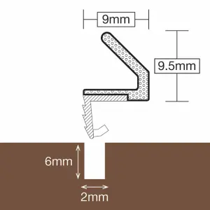 Push Fit Elite Joinery Seal for Casement Wooden Window/Doors/Frames - Black