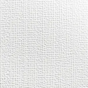 Superfresco Paintable Linen Textured White Durable Wallpaper