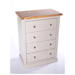 Loreo 4 Drawer Chest of Drawers Chrome Knob