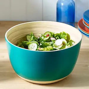 Sur La Table Colour Me Happy Round Bamboo Salad Bowl