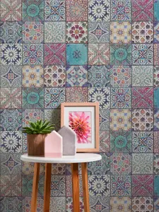 A.S. Creation Bude Moroccan Tile Effect Wallpaper 362051