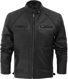 Real Brown Leather Jacket Mens - Genuine Mens Leather Jacket Distress In UK