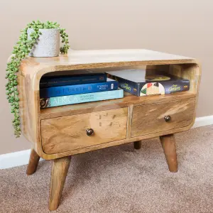 TaPromis Small Tv Stand Cabinet with Drawers