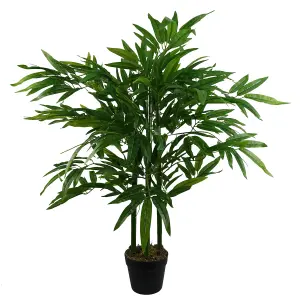 90cm (3ft) Fat Leaf Artificial Bamboo Plants Trees