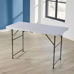 Home Source 4FT Folding Trestle Table White