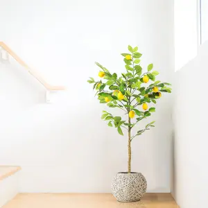 Artificial Lemons Tree Tall Fake Lemon Tree - 105cm