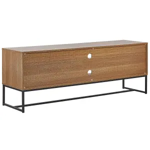 Beliani Traditional TV Stand Light Wood NUEVA