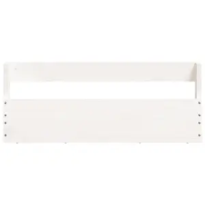 Wall-mounted Shoe Racks 2 pcs White 59x9x23 cm Solid Wood Pine