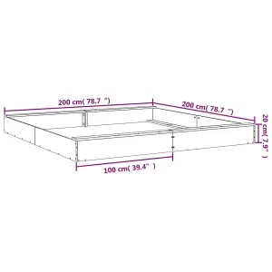 Berkfield Sandbox with Seats Black Square Solid Wood Pine