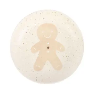 Something Different Gingerbread Man Incense Stick Holder Off White (One Size)