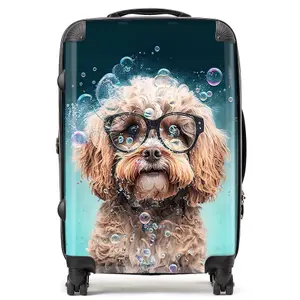 Cavapoo Dog Splashart Suitcase - Medium